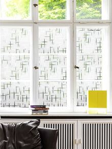 1卷磨砂靜電吸附窗戶膜裝飾自黏式UV阻塞熱控制玻璃貼紙適用於隱私 - 銅色 - 查看 2