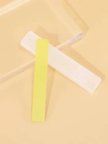 Nano Glass Nail Shiner, 1pc Minimalist, Nail File For Natural Fingernails Toenail - Yellow - View 3