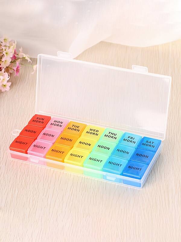 Multi-grid Pill Storage Box