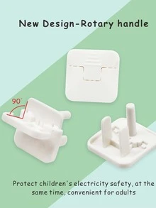 38pcs Baby USA 3 Pins Plug Protector - White - View 3
