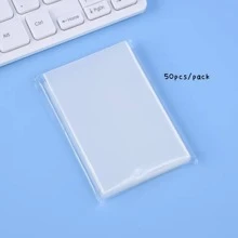 50 piezas/paquete Tarjeta , transparente Kpop Postales Bolsas - transparente - Ver 4