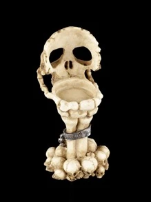 1pc Creative Skull Hand Candle Holder For Atmosphere Decoration - Yellow - View 3