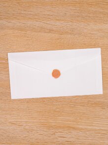10 Cái/bộ Phong Bì Giấy Trắng Trơn Đơn Giản Cho Đồ Dùng Văn Phòng, Thích Hợp Cho Thiệp Mời Đám Cưới, Thiệp Chúc Mừng, Bưu Thiếp Và Thiệp Chúc Mừng - trắng - Xem 3