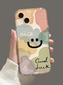 Ốp lưng điện thoại họa tiết Apple Smile & Letter - Nhiều màu - Xem 2