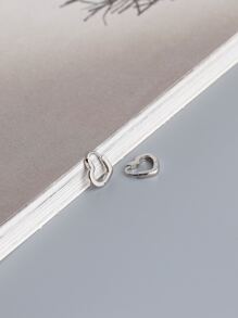 1 paire de boucles d'oreilles en forme de cœur creuses en argent sterling 925, légères, hypoallergéniques, élégantes et . Convient pour un cadeau de la Saint-Valentin, livré avec une boîte-cadeau.