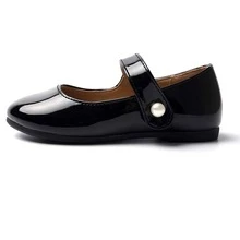 Toddler/Little Girl Fashion Dress Shoes Casual Slip on Ballet Flat - 黑色 - 查看 2