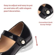 Toddler/Little Girl Fashion Dress Shoes Casual Slip on Ballet Flat - 黑色 - 查看 3