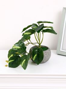 1 pièce Plante en pot artificielle pour la décoration de la maison, la Saint-Valentin, cadeau