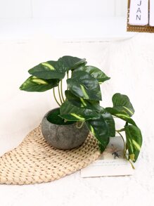 1 pièce Plante en pot artificielle pour la décoration de la maison, la Saint-Valentin, cadeau