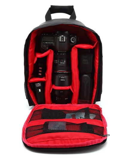 1 Pc Outdoor Leisure Practical Waterproof And Wear-Resistant Slr Camera Backpack