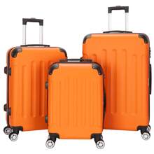 3-In-1 Portable ABS Trolley Case Storage Suitcase Luggage Set - trái cam - Xem 2