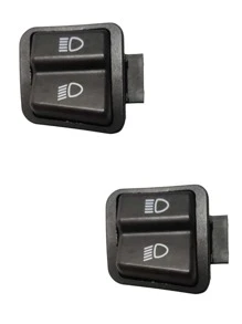 High And Low Light Switch Button For Italika Motorcycle DS125 DS150 X150 XS150 (2 Pieces) - Black - View 1