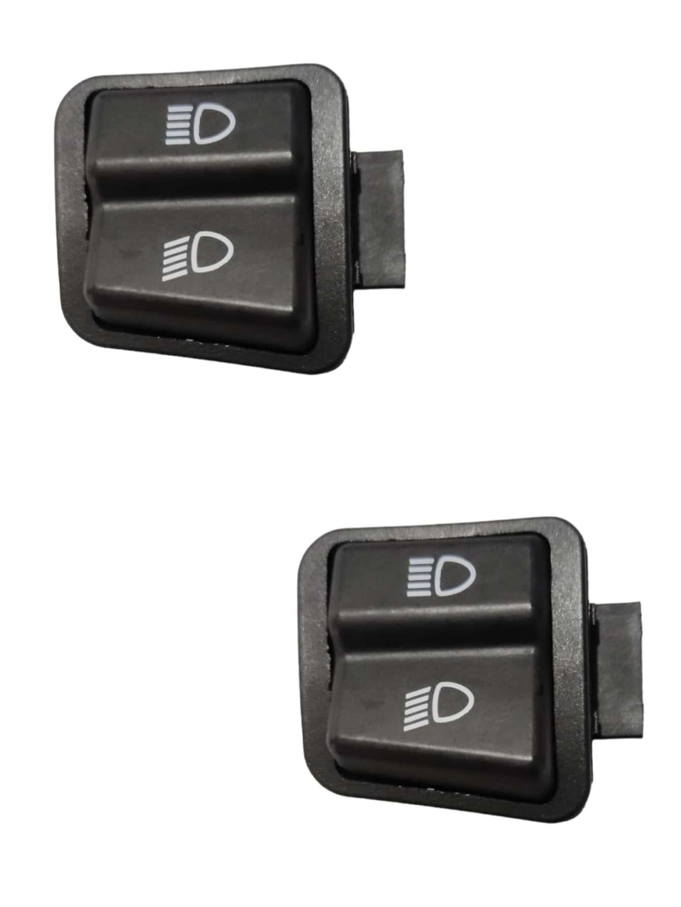 High And Low Light Switch Button For Italika Motorcycle DS125 DS150 X150 XS150 (2 Pieces) - Black - View 1