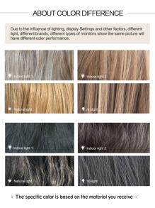 14 pulgadas de ombré marrón beto Pelucas para mujeres con hombro longitud pelo Peluca para mujeres - Multicolor - Ver 8