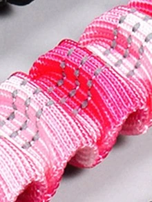 1入緩衝彈性可伸縮狗安全帶 - 粉色 - 查看 3