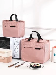 1pc Simple & Fashionable Style Long-lasting Thermal Insulated Lunch Bag With Large Capacity, Portable Food Container Bag