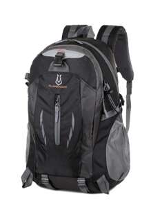 大容量超輕戶外遊玩後背包,雙肩包 - 黑色 - 查看 3