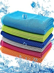 6 件裝頸部超細纖維冰巾降溫毛巾冰巾降溫毛巾頸部和臉部超細纖維降溫毛巾適合健身房、旅行、瑜珈、露營、跑步、戶外運動(6 種顏色)