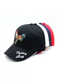 Paquete de 5 pzs de gorra con diseño bordado de Gallo de Pelea 2 - Multicolor - Ver 2