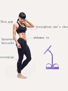 1入組健身器材家用的緊張繩索輔助瑜伽健身減肥薄腹部反抗皮帶拉繩索反抗鍛煉腹部腰手臂腿拉伸減肥訓練