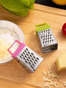 Mini Stainless Steel Four-sided Grater, Stainless Steel Shredder, Potato & Carrot Slicer, Random 1pc - Multicolor - View 3
