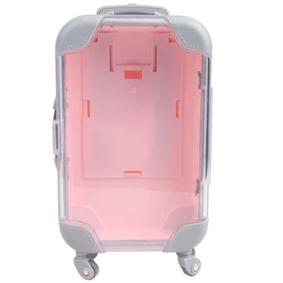 1入組亞克力玩偶行李,現代粉色配件適用於玩偶