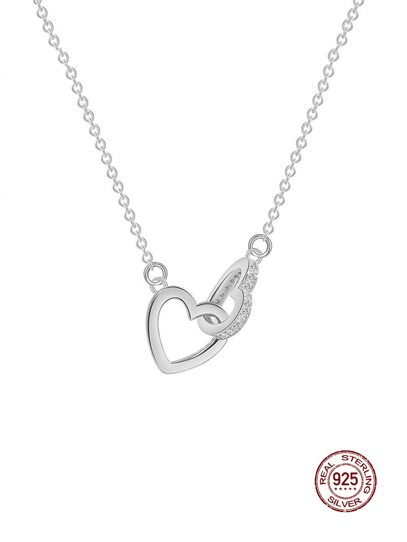 925 Donne in Argento Sterling Donna, Donna Collana Cuore