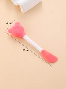 Bear Pattern  Silicone Mask Brush,Facial Cleaning Brush For Women - Watermelon Pink - View 5