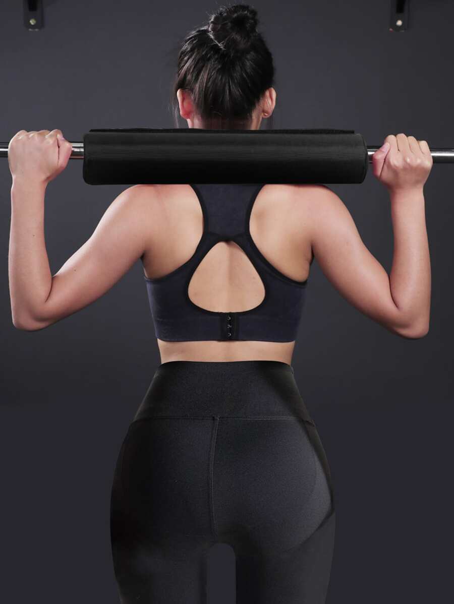 Thickened Weightlifting Shoulder Barbell Pad - Black - View 1