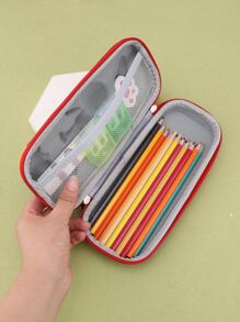 1pc Navy Blue 3d Astronaut Shaped Large Capacity Pencil Case,Back To School,School Supplies - Navy Blue - View 6