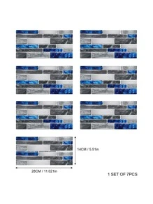 瓷磚貼紙,廚房貼紙,防油貼紙,牆貼,地面貼紙 - 彩色 - 查看 5