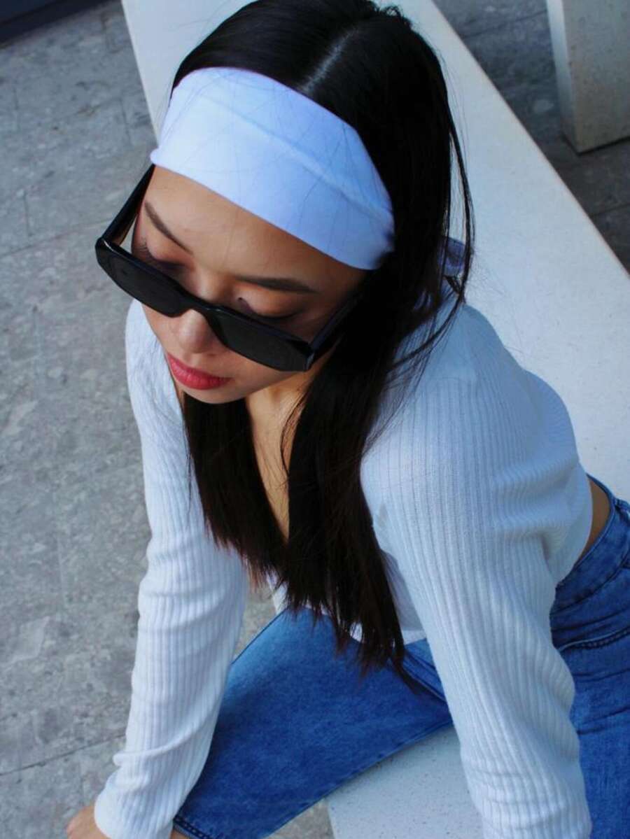 Bandas para el cabello informales para el uso diario en peinados casuales de chicas - Blanco - Ver 1