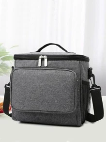 QYeah Random 1pc Thickened Waterproof Insulated Shoulder Crossbody Cooler Bag, Portable Lunch Box, Outdoor Picnic Bag, Student Bento Bag