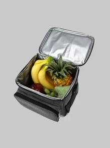 QYeah Random 1pc Thickened Waterproof Insulated Shoulder Crossbody Cooler Bag, Portable Lunch Box, Outdoor Picnic Bag, Student Bento Bag