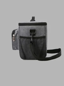 QYeah Random 1pc Thickened Waterproof Insulated Shoulder Crossbody Cooler Bag, Portable Lunch Box, Outdoor Picnic Bag, Student Bento Bag