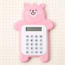 1入組卡通熊形可愛計算器