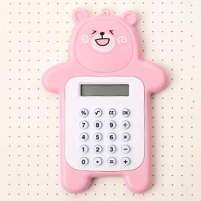 1入組卡通熊形可愛計算器