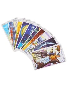 78入組/套紙質棋盤遊戲，年度創意輪盤紙牌遊戲，適合家用 - 彩色 - 查看 4