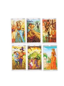 78入組/套紙質棋盤遊戲，年度創意輪盤紙牌遊戲，適合家用 - 彩色 - 查看 2