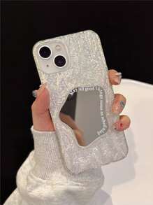 Crinkle Rock Texture Geometric Pattern Phone Case Compatible With IPhone 17, 17 Pro Max, 16, Pro, 15 Plus, 14 Pro Max, 13, 12, 11 - Clear - View 2