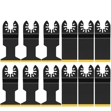 12入組鈦擺動多功能工具木材金屬刀片適合數據線黑色& - 黑色 - 查看 1