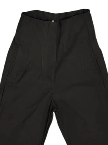Pantalon de pinzas para dama - Negro - Ver 7