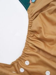Happy Flute 4pcs Rabbit & Carrot Pattern Waterproof Breathable Cloth Diapers For Babies - Multicolor - View 5