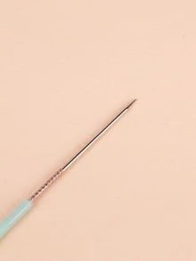 Tự nhiên Thiết kế Kiểu tóc Ban nhạc Thép Kim tiêm Cạnh Điều khiển Chải Một - màu xanh lá - Xem 3