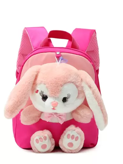Children's Waterproof Cartoon Rabbit Decorated Backpack