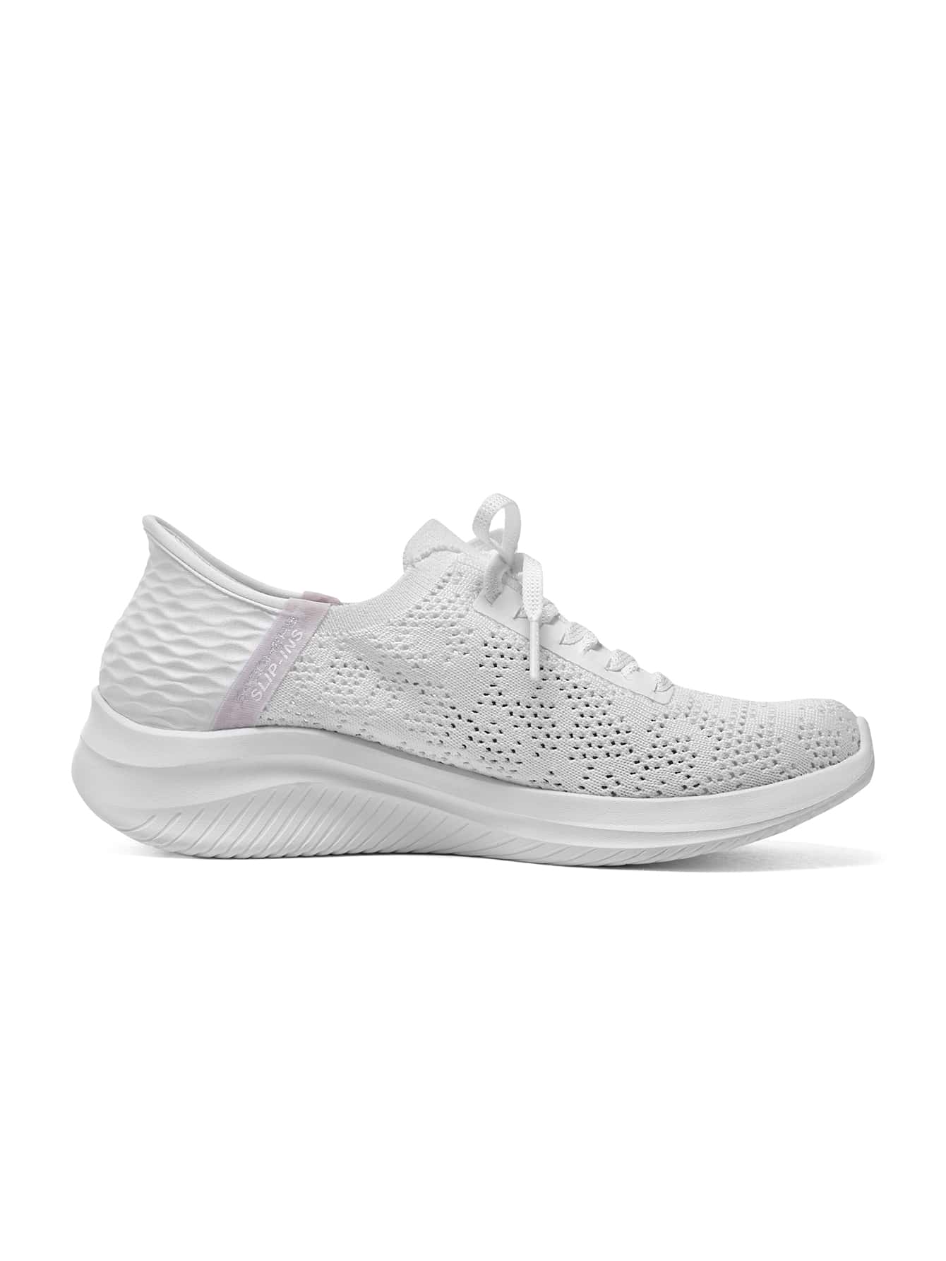 Skechers Women's Hollow Asymmetric Sole Casual Comfortable Versatile Sneakers - White - View 1