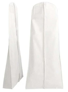 Wedding Dress Dust Cover, Extra Large And Long Train, Bridal Garment Bag - White - View 1