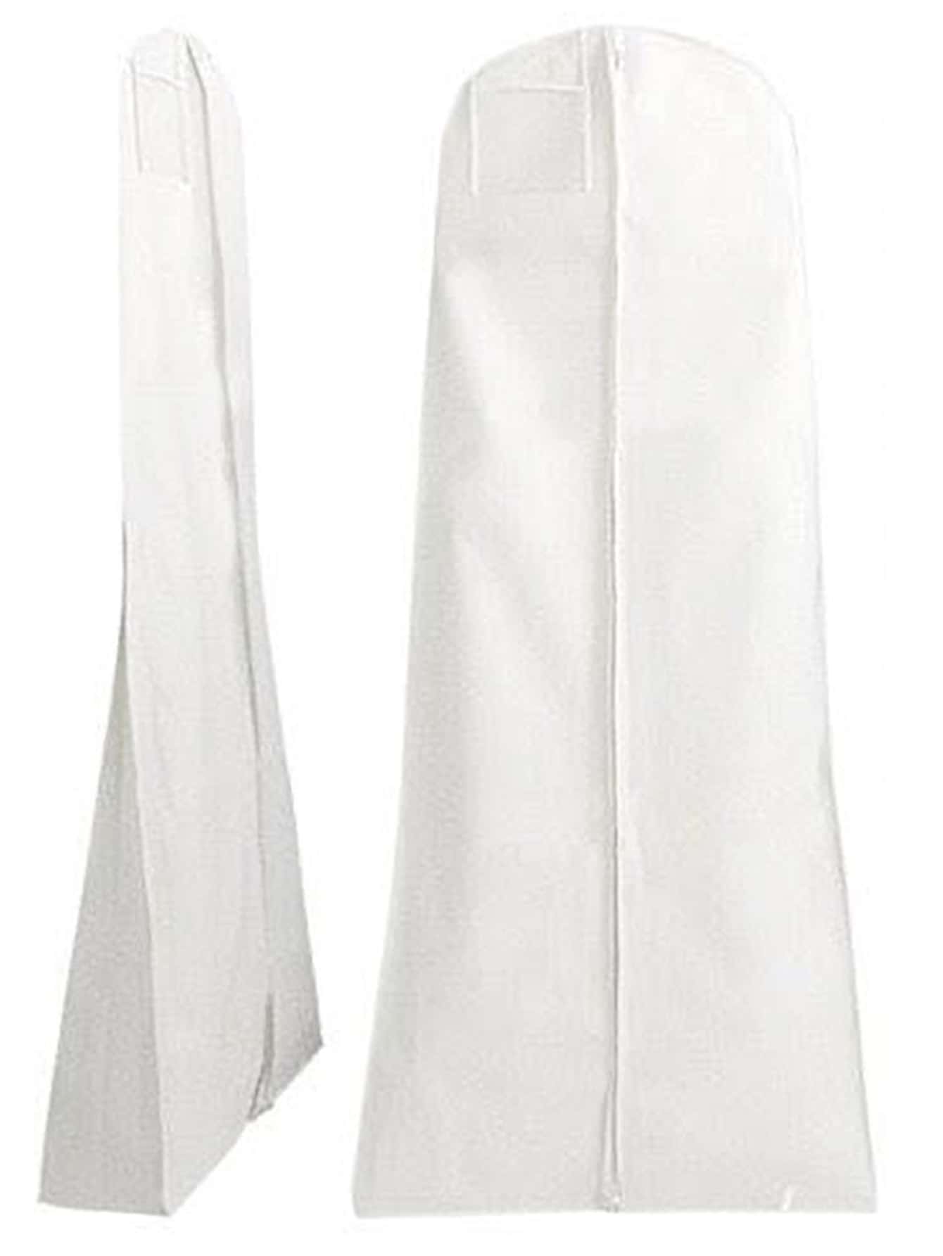 Wedding Dress Dust Cover, Extra Large And Long Train, Bridal Garment Bag - White - View 1