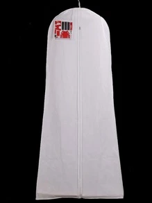 Wedding Dress Dust Cover, Extra Large And Long Train, Bridal Garment Bag - White - View 3