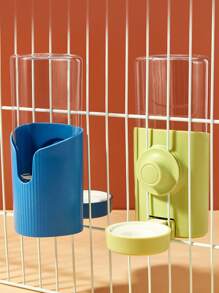 1pc Rabbit Water Dispenser, Automatic Refilling, Silent Operation, Large Capacity 600ml For Dutch Pigs, Hamsters, Guinea Pigs, Hanging Cage Drinking Bowl, Drinking Water Bottle Accessories - Multicolor - View 3